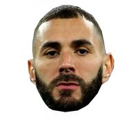 Masque En Carton Karim Benzema Marron