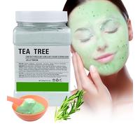 Masque en Gelée Poudre pour le Visage, Hydrating & Moisturizing Jelly Face Mask SkinCare, Professionnel Spa Masque en Facial Pelable Off, Deep Hydration & Glow for All Skin Types 23 Fl Oz (Tea Tree)