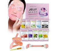 Masque en Gelée Poudre pour le Visage, Hydrating & Moisturizing Jelly Face Mask SkinCare, Professionnel Spa Masque en Facial Peel Off, Deep Hydration & Glow for All Skin Types 23 Fl Oz (10 Pack)