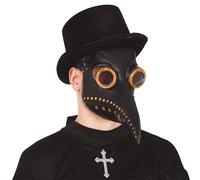 MASQUE MÉDECIN PESTE LATEX Noir
