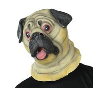 Masque En Latex De Tête De Chien Pug Pour Adulte