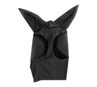 Masque en Maille tricotée Extensible, Protection auditive, Cache-Oreilles for Cheval, Masque Anti-Mouches, Bonnet, Filet, équipement d'équitation pour Cheval(Black)