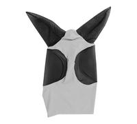 Masque en Maille tricotée Extensible, Protection auditive, Cache-Oreilles for Cheval, Masque Anti-Mouches, Bonnet, Filet, équipement d'équitation pour Cheval(Light Grey)