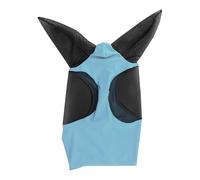 Masque en Maille tricotée Extensible, Protection auditive, Cache-Oreilles for Cheval, Masque Anti-Mouches, Bonnet, Filet, équipement d'équitation pour Cheval(Blue)