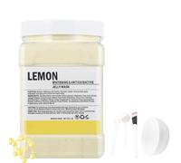 Masque en Poudre pour Soins du Visage, Masque en Gelée Hydratant avec Acide Hyaluronique, Poudre de Masque Hydro Peel-Off Professionnelle pour Combattre Les Ridules(Citron)