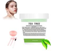 Masque en Poudre pour Soins du Visage, Masque en Gelée Hydratant avec Acide Hyaluronique, Poudre de Masque Hydro Peel-Off Professionnelle pour Combattre Les Ridules(Arbre À Thé)