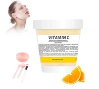 Masque en Poudre pour Soins du Visage, Masque en Gelée Hydratant avec Acide Hyaluronique, Poudre de Masque Hydro Peel-Off Professionnelle pour Combattre Les Ridules(Vitamin C)