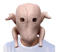 Masque En Tête De Dinde - Accessoire De Costume D'Halloween De 24,41 Pouces Pour Cosplay, Spectacles De Théâtre Avec Construction De Latex, Design Humoristique Réaliste Pour Les Performances De Scène