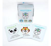 Masque en tissu imprim? animal E5 (panda, tigre, licorne) 12 pi?ces