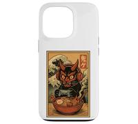 Masque Epic Demon oni pour Chat Gamer Ramen Ukiyoe Kawaii Japonais Coque pour iPhone 13 Pro
