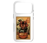 Masque Epic Demon oni pour Chat Gamer Ramen Ukiyoe Kawaii Japonais Coque pour iPhone 17 Pro