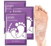 Masque exfoliant pour les pieds à la lavande - Des pieds doux comme des bébés en quelques jours ! Exfoliant naturel pour peaux sèches, callosités et talons crevassés (3PCS)
