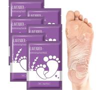 Masque exfoliant pour les pieds à la lavande - Des pieds doux comme des bébés en quelques jours ! Exfoliant naturel pour peaux sèches, callosités et talons crevassés (6PCS)