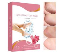 Masque Exfoliant pour Pieds - 2 Paires de Masques de Soin pour Pieds,Chaussettes Pédicure Anti-Cors pour Femmes et Hommes Rituel du Soir Application Chaussures à Domicile Récupération après Sport