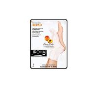 Iroha Nature Masque Pieds Réparateur Pêche Et Beurre De Karité 2 Pièce