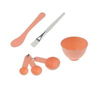 Masque Facial 6 En 1 À Faire Soi-Même, Bol Mélangeur, Brosse, Bâton De Mesure, Cuillère, Outil De Soins Du Visage, Ensemble De Couleurs Aléatoires