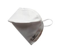 Masque facial à 2 couches Mycroclean, bord blanc/blanc, tampon nasal, réutilisable et lavable 100 FOIS, type II, 99,8% BFE, adultes, certifié CE, dispositif médical