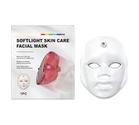 Masque facial à DEL, rechargeable par USB et léger, appareil de beauté portable à lumière bleue, masque facial sans fil à LED multicolore, éclaircissant la peau, rajeunissant pour femme