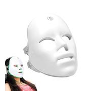 Masque Facial À LED, Masque À Lumière Rouge Le Visage | 7-1 Couleurs De Couverture De Visage De Soin De Peau - Masque À Lumière Rouge LED Rechargeable Portable, Couvre-visage Pour Une Peau Jeune