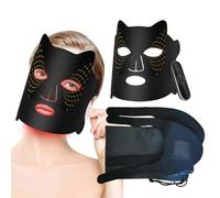 Masque facial à lumière LED en silicone respirant pour soins de la peau - 4 couleurs claires pour voyage, vie quotidienne, maison