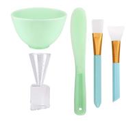 Masque facial à mélange de bols de bol à 5 en outils beauté bricolage comprend un applicateur masque facial en silicone, un bâton mélange, pinceau, bol, une tasse mesurer pour les fe