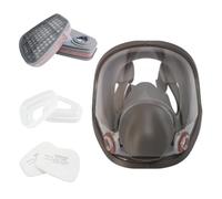 Masque Facial Complet Avec Système De Filtre - Bouclier De Protection Du Visage Anti-poussière, Masque Respiratoire Pour Le Nez, Peinture Par Pulvérisation, Dispositif De Protection, Taille