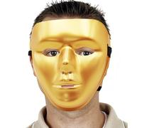 Masque Facial Complet pour Bal Masqué - Masques Réutilisables Tendances pour Hommes - Bandeau Élastique Accessoire Fête pour Carnaval Jeu de Rôle Scénique