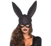 Masque facial dÃ©guisement de lapine femme Leg Avenue Noir TU