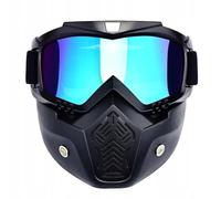 Masque facial d'extérieur avec effet anti-buée, protection contre le vent et la poussière, système de ventilation, protection pour sports de plein air et activités d'hiver, taille universelle