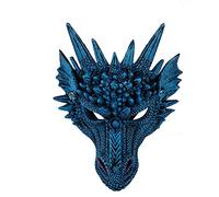 Masque facial Dragon Halloween 3D Tête de dragon Masque facial Mythe Animal effrayant pour enfants garçons filles Halloween Fête Carnaval