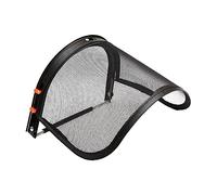 Masque facial et support pour casque de sécurité à large bord, visière en fil métallique noir