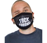 Masque facial Fuck Corona Masque bucco-nasal accessoire noir-blanc