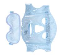 Masque Facial Glacé Froid Yeux, Compresses de Glace | PVC à Billes de Glace, Taille Réglable et Maintien Ajusté, pour Soins du Visage et Sommeil