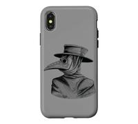 Masque Facial Goth Médiéval Peste Docteur Coque pour iPhone X/XS