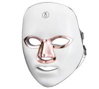 Masque facial LED 22,5×18,5×10cm Masque facial doré appareil de beauté avec spectrophotomètre masque de photothérapie rajeunissant
