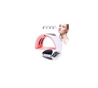 Masque facial led 7 couleurs pliable et chauffant thérapie photonique led rajeunissement de la peau anti-rides