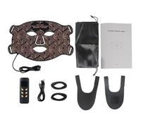 Masque facial LED avec lampe à lumière rouge, lumière 7 couleurs + lumière infrarouge, appareil de soin avec contrôleur pour tous les types de peau à la maison, soin de la peau pour la beauté du