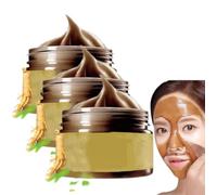 Masque facial pelable au ginseng coréen, masque facial au ginseng, masque anti-âge au ginseng pour le visage, masques pelables, masque facial au ginseng naturel à base de plantes (3PCS)