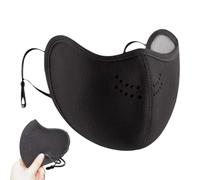 Masque facial pour temps froid - Respirant, résistant au vent avec doublure, rétention de la chaleur, moitié pour adultes pour le ski, le cyclisme, la course à pied, les activités de plein air, tissu