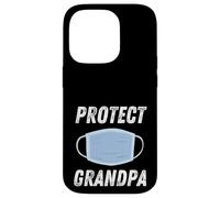 Masque Facial Protect Grandpa pour sensibiliser à la santé publique Coque pour iPhone 14 Pro