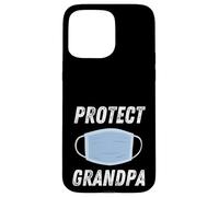 Masque Facial Protect Grandpa pour sensibiliser à la santé publique Coque pour iPhone 15 Pro Max