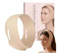 Masque Facial Sculptant,Gainette réutilisable lavable,Bandeau contour mâchoire | Pour les Femmes Raffermissant Visage Réduction du Double Menton Beauté Utilisation Nuit, Jour et Sommeil