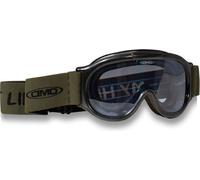 Masque fantôme vert Lentille fumée DMD Casque de course rétro seventies