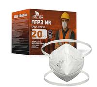 Masque FFP3 Sans valve - Protection Respiratoire Pliant - Haute Filtration Contre Particules et Poussières - Conformité CE - Elastiques Nucaux Ajustables pour Meilleure Adhérence (20)