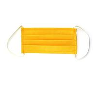 Masque filtrant en TNT double couche, élastique derrière les oreilles, lavable, hygiénique, fabriqué en Italie. jaune