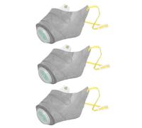 Masque Filtre à Air pour Chien - Museau Filtre Réutilisable pour Chiot,3 Pièces Ajustement Souple Couvre-Visage pour Animaux Réglable pour Marche Course Randonnée Respiration Aisée