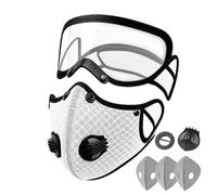 Masque for Dust, Carbon Filter Face Cover with Adjustable Goggles