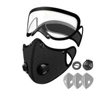 Masque for Dust - Cloth PP Material, Carbon Filter Face Cover, Adjustable Goggles | Dust Protection Respirator for Mowing, Outdoor Backyard, Lawn, Construction, Sanding, Woodworking and Industrial Use