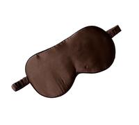 Masque for les yeux de sommeil en soie Pure des deux côtés, couvre-yeux en soie à la mode, bandeau doux, aide à la relaxation de voyage, multicolore(Coffee)