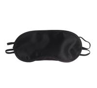 Masque for les yeux en soie, 1 pièce, couverture d'ombre, bandeau doux, patch oculaire de voyage, masque de sommeil naturel for femmes et hommes(Black)